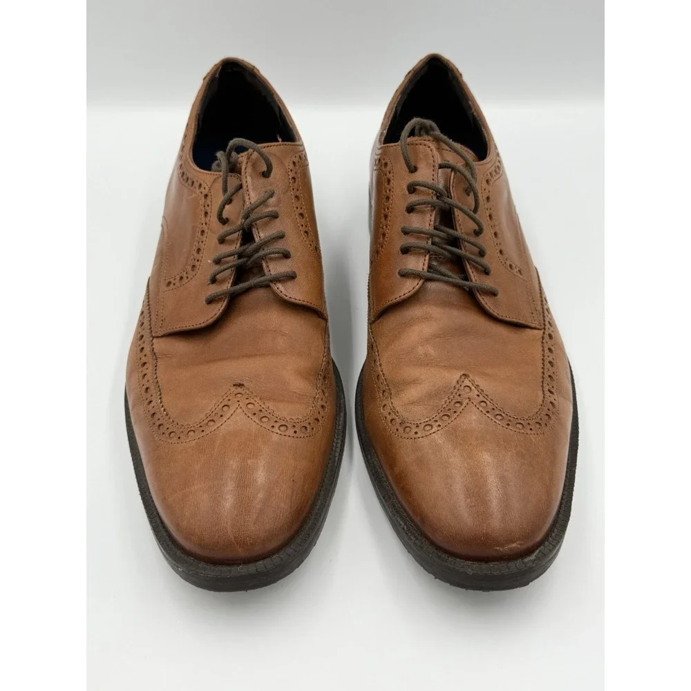 Cole Haan Grand 360 Brown Leather‎ Wingtip Oxford Mens Size 10 M Preppy